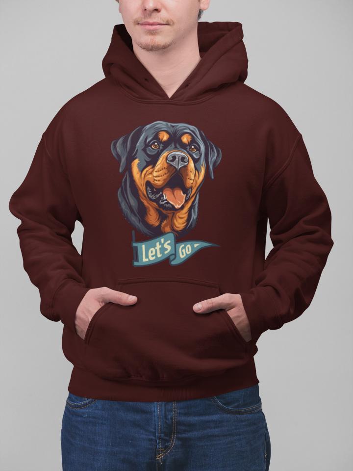 Men's Man BFF Hoodie Sweatshirt Baby Blue by ZealforTee