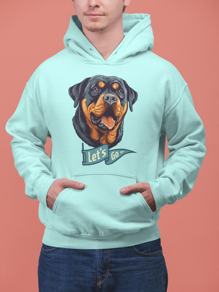 Men's Man BFF Hoodie Sweatshirt Black by ZealforTee