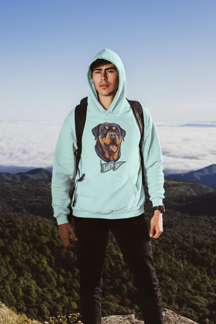 Men's Man BFF Hoodie Sweatshirt Mint by ZealforTee