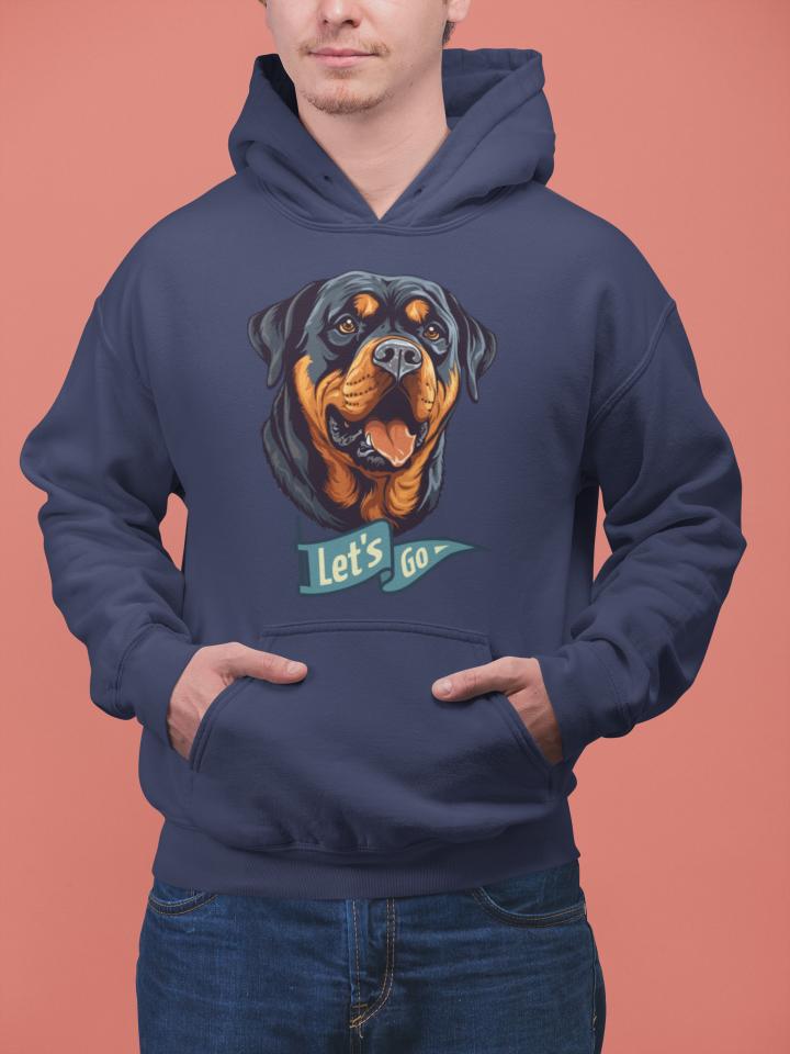 Men's Man BFF Hoodie Sweatshirt Navy Blue by ZealforTee