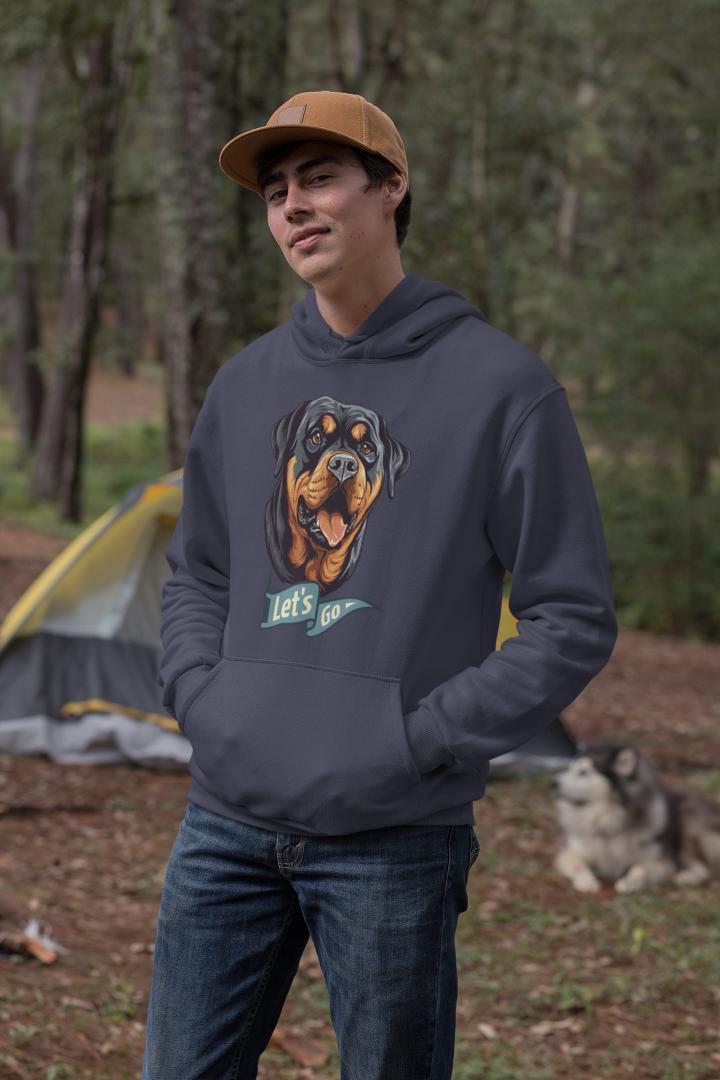 Men's Man BFF Hoodie Sweatshirt Red by ZealforTee