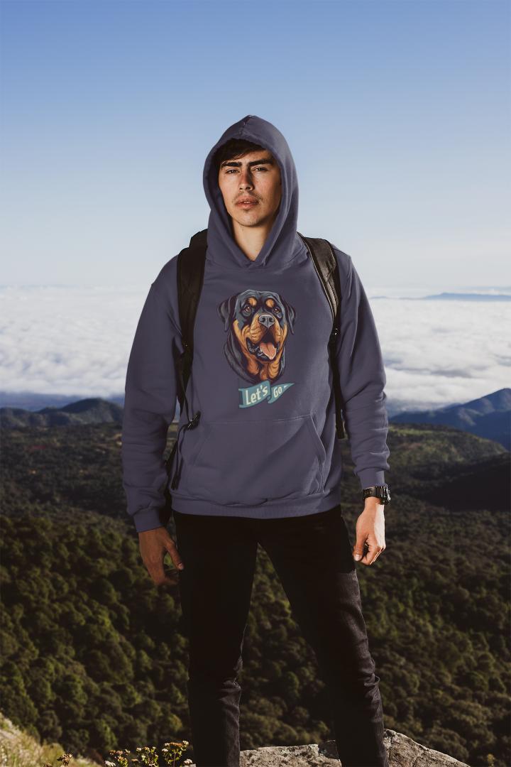 Men's Man BFF Hoodie Sweatshirt White by ZealforTee