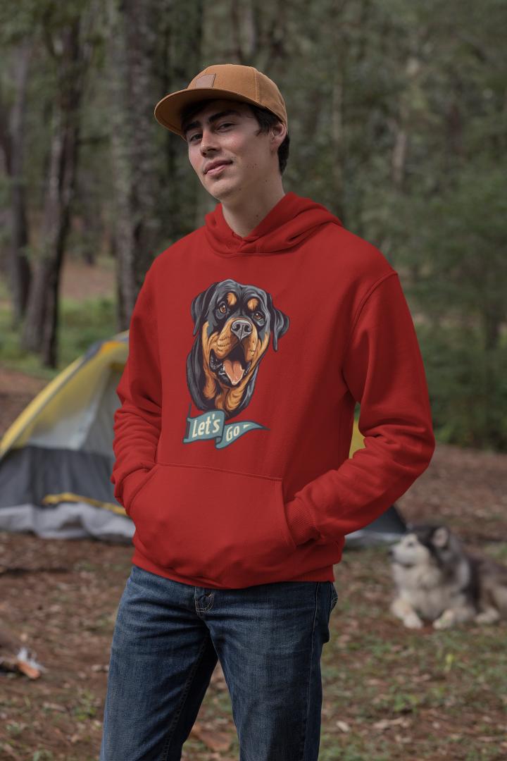 Men's Man BFF Hoodie Sweatshirt Black by ZealforTee