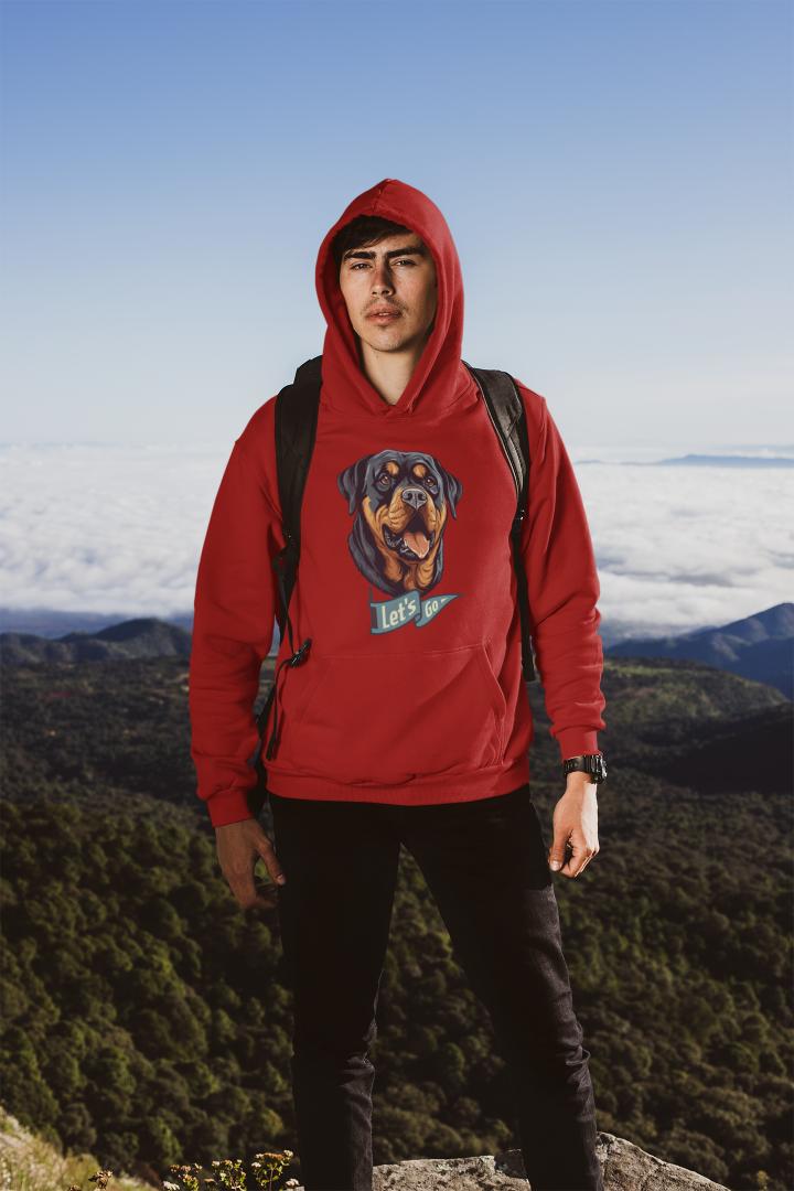 Men's Man BFF Hoodie Sweatshirt Black by ZealforTee