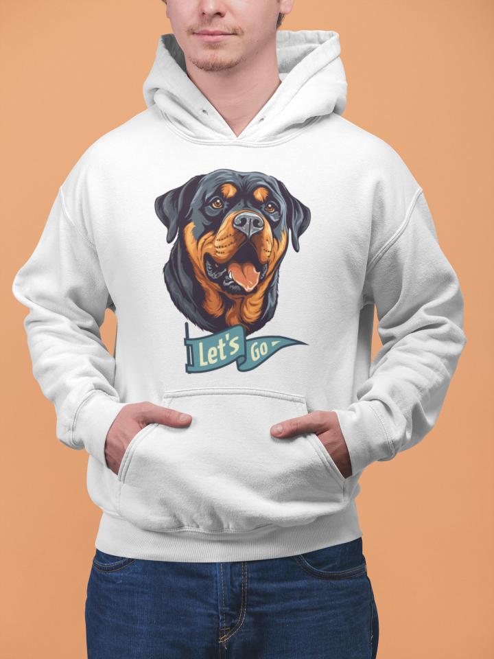 Men's Man BFF Hoodie Sweatshirt Red by ZealforTee