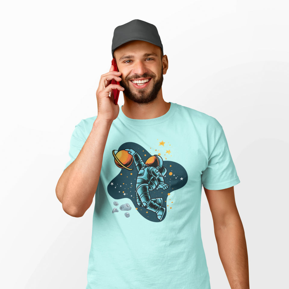Men's Space T-Shirt Mint by ZealforTee