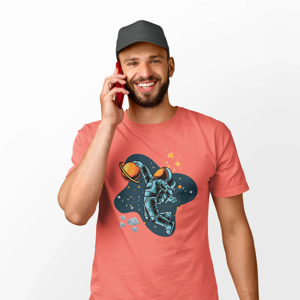Men's Space T-Shirt Wild Watermelon by ZealforTee