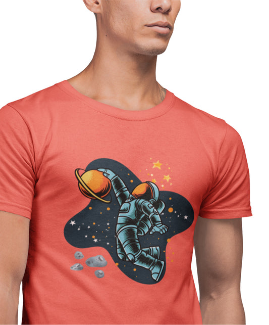 Men's Space T-Shirt Wild Watermelon by ZealforTee