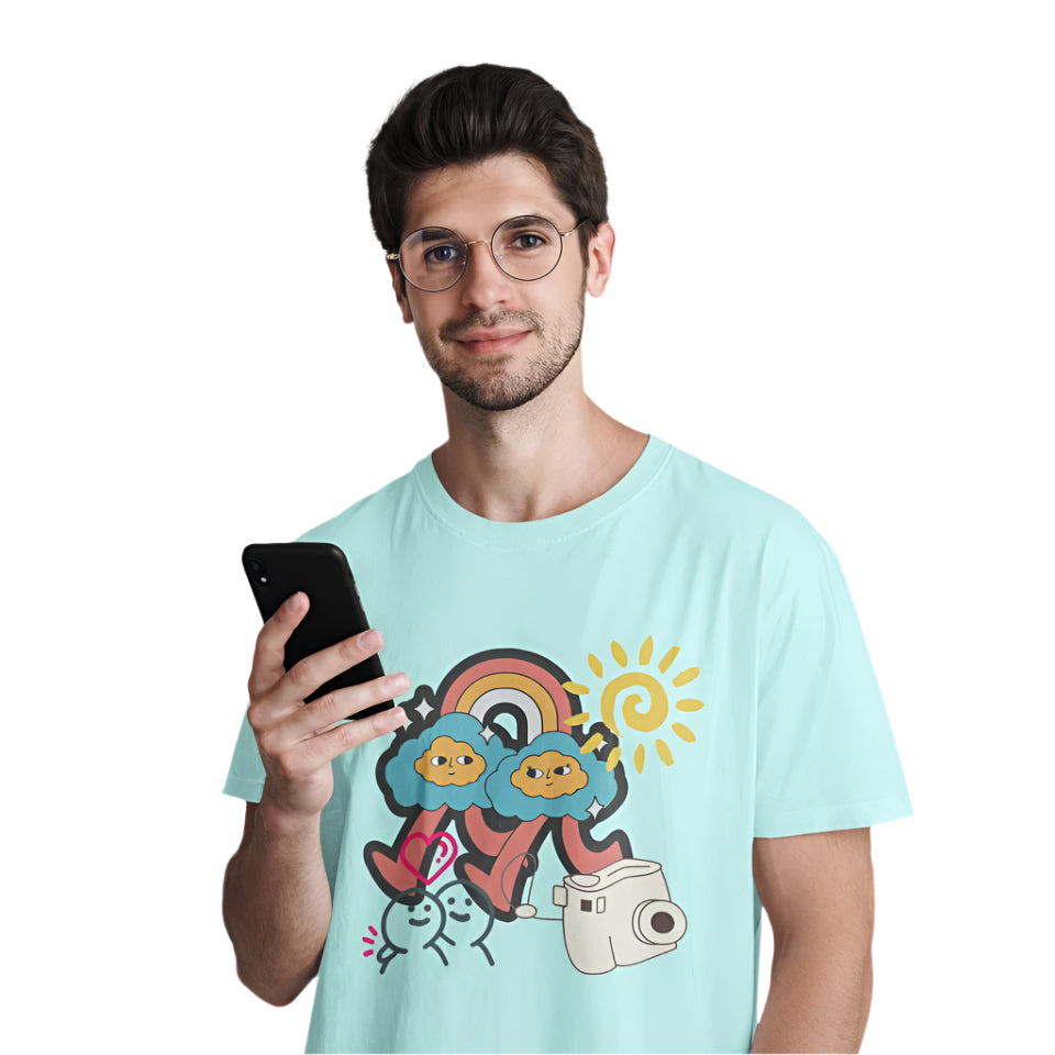 Men's BFF T-Shirt Mint by ZealforTee