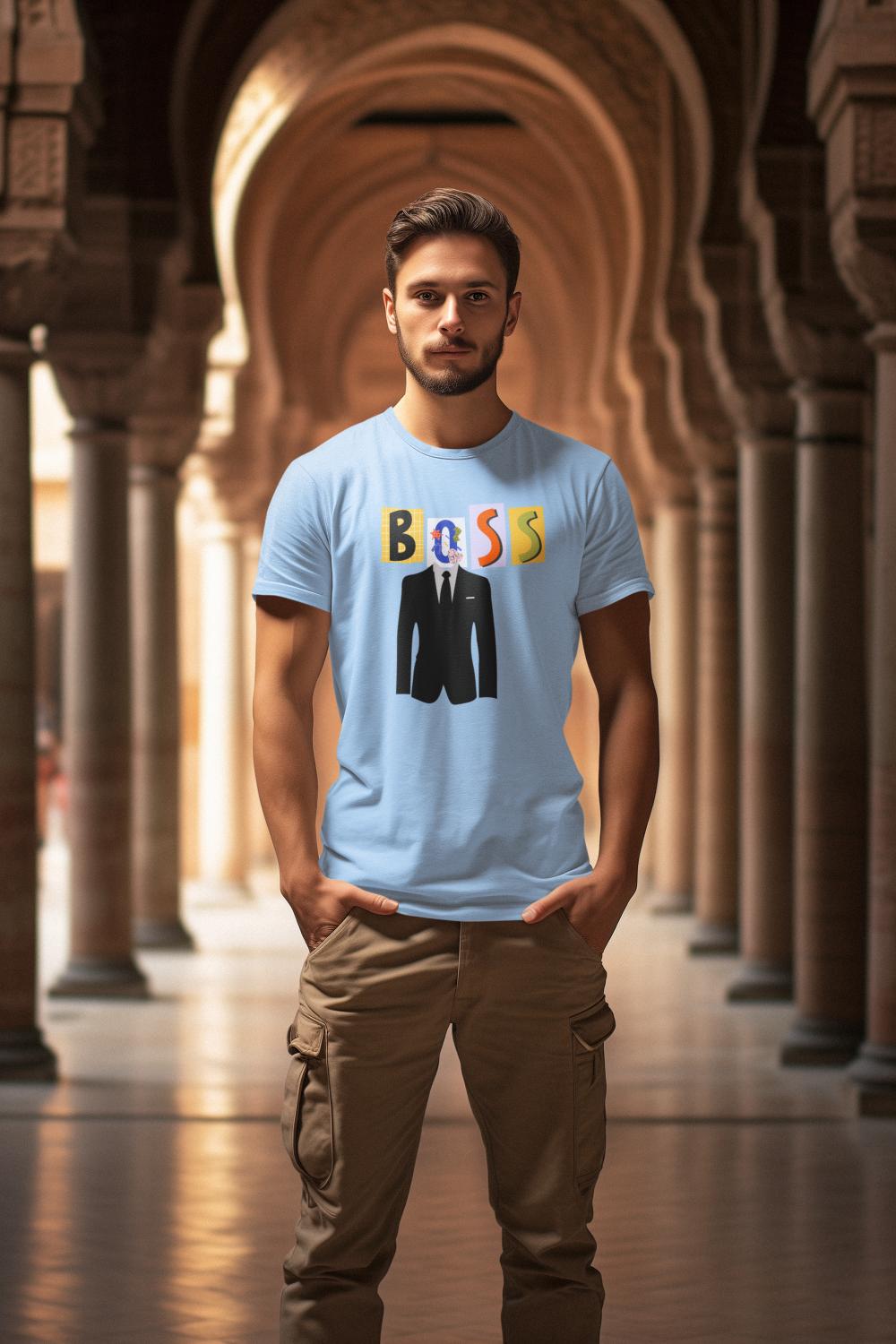 Men's Boss T-shirt Mint by ZealforTee