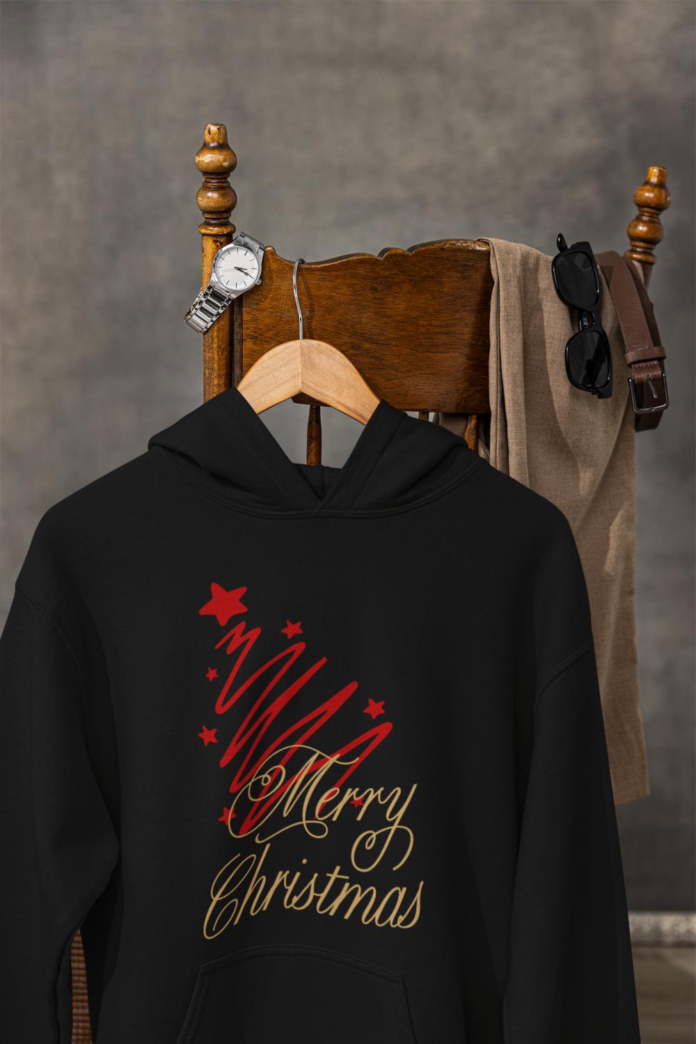 Women's Merry Christmas Hoodie White by ZealforTee