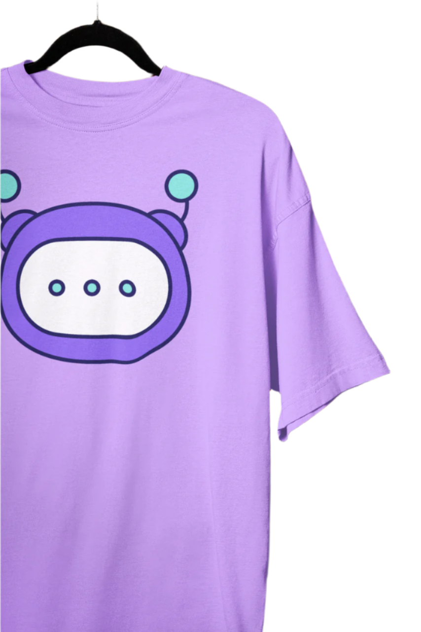 Men's Cute Chatbot T-Shirt Iris Lavender by ZealforTee