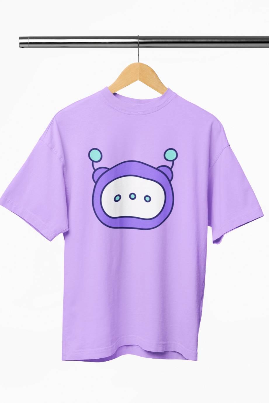 Men's Cute Chatbot T-Shirt Iris Lavender by ZealforTee
