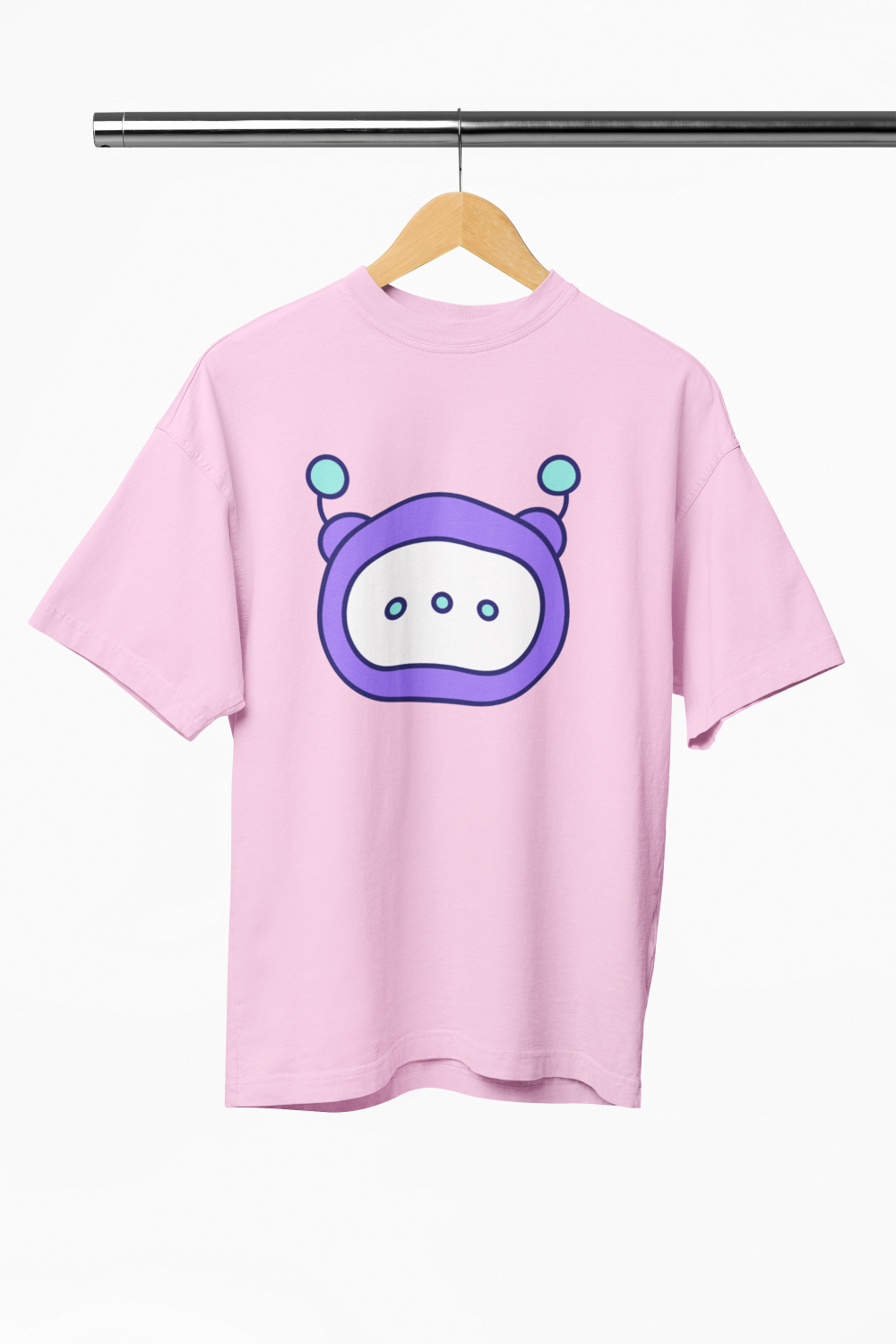 Men's Cute Chatbot T-Shirt Pink by ZealforTee