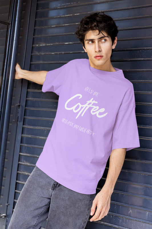 Men's Coffee T-Shirt Lavender by ZealforTee