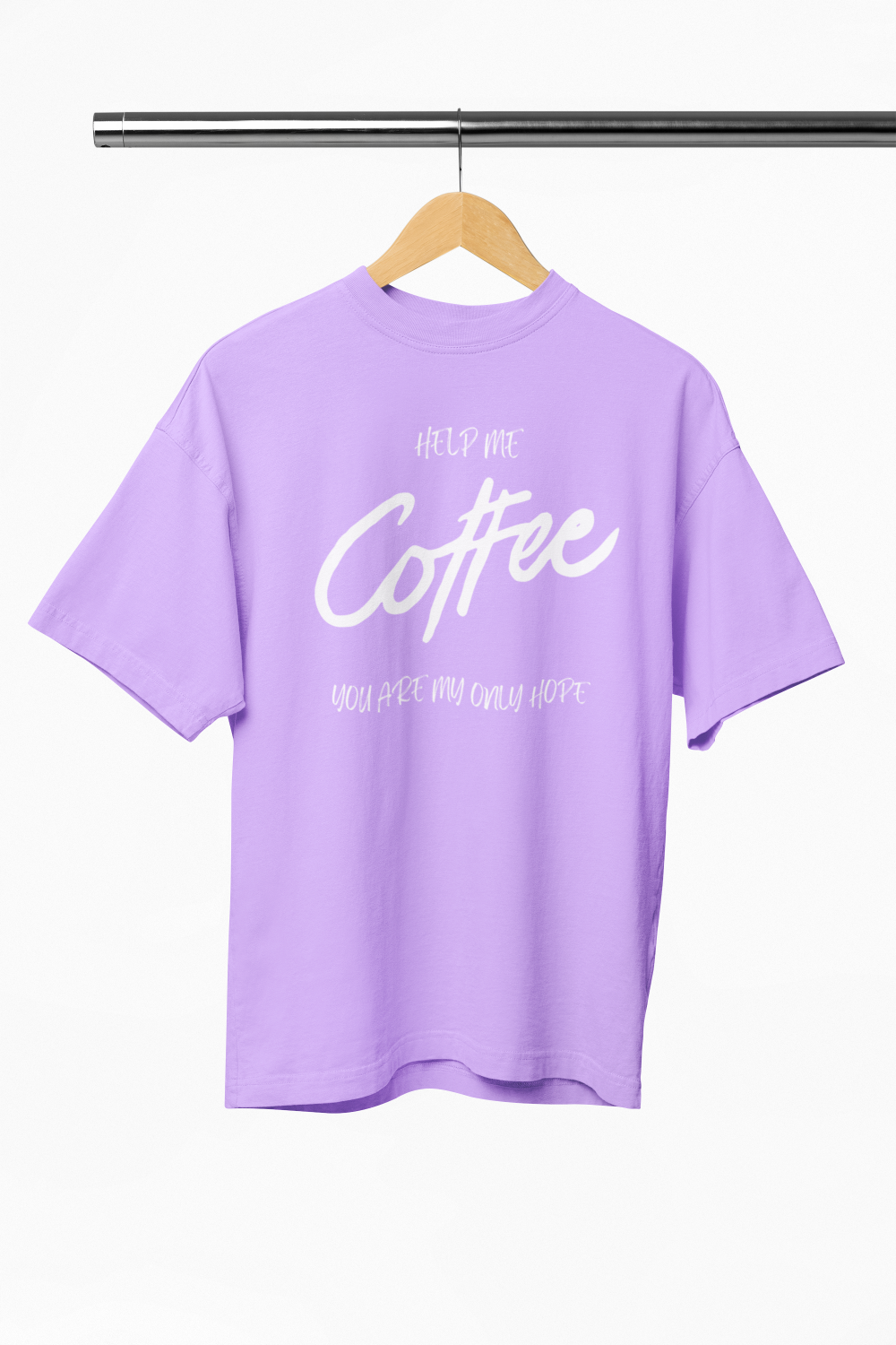 Men's Coffee T-Shirt Lavender by ZealforTee