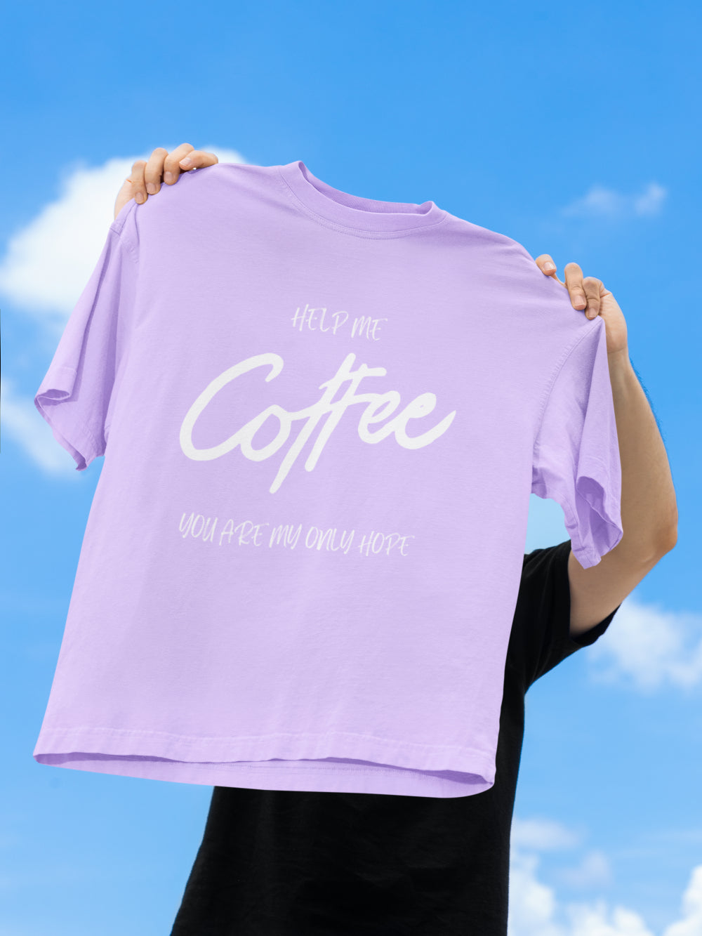 Men's Coffee T-Shirt Lavender by ZealforTee