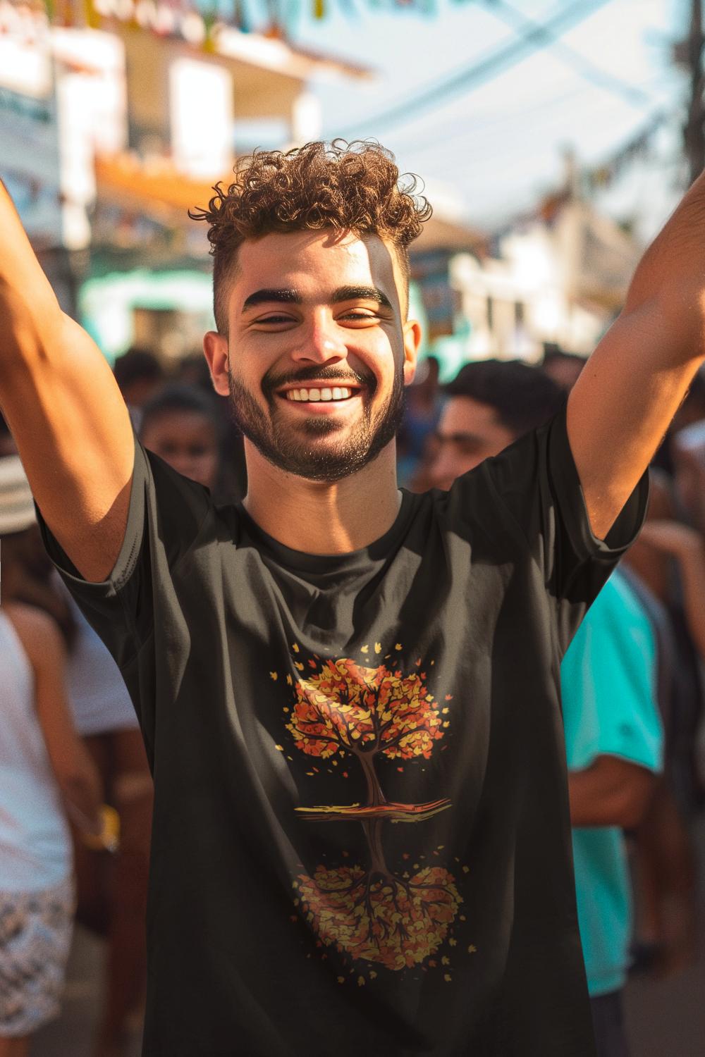 Men's Tree T-shirt Black by ZealforTee