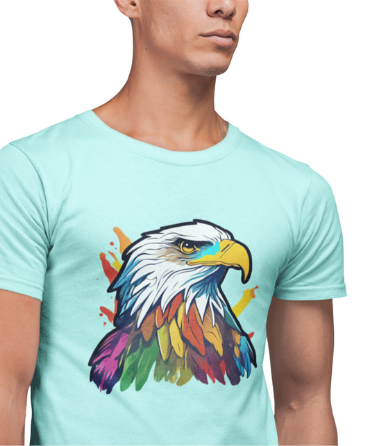 Men's Eagle T-shirt Wild Watermelon by ZealforTee