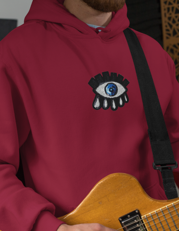 Men Oversized Evil Eye Hoodies