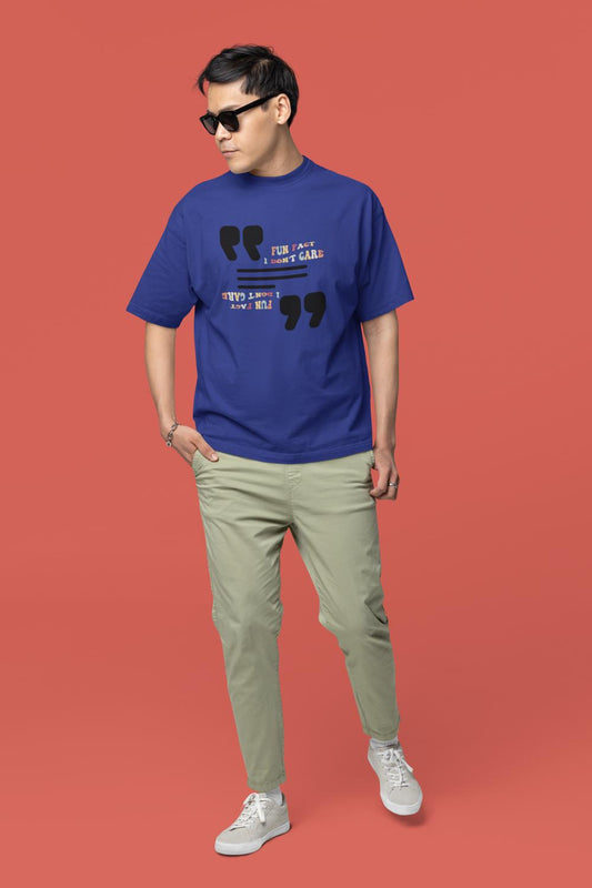 Men's Fun T-shirt Royal Blue by ZealforTee