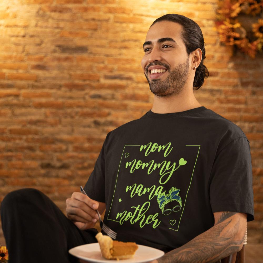 Men's Mom Mommy Mother Oversized T shirt Petrol Blue by ZealforTee