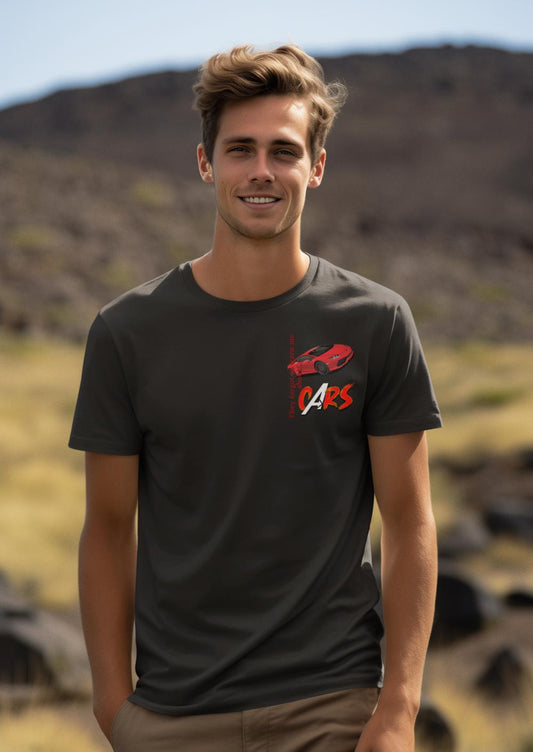 Men's Cars Pocket Print T-shirt Black by ZealforTee