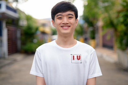 Men's I Love U Pocket Print T-shirt White by ZealforTee