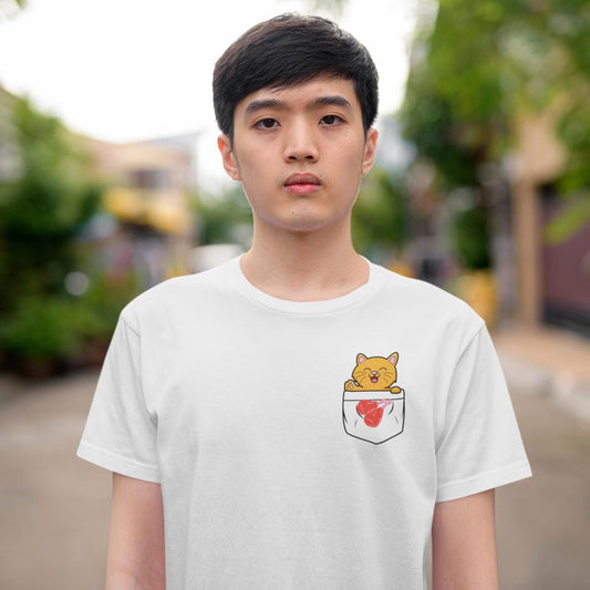 Men's Pocket Lion T-shirt Black by ZealforTee