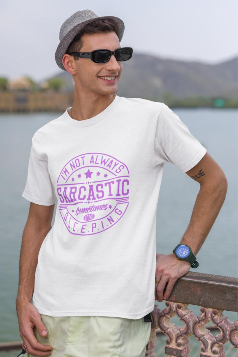 Men's Sarcastic Oversized T shirt Black by ZealforTee