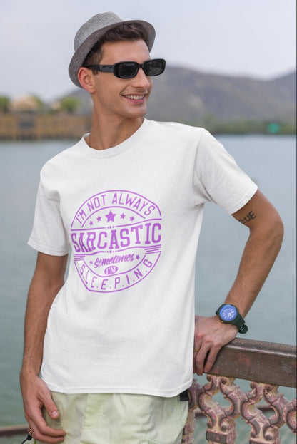 Men's Sarcastic Oversized T shirt Black by ZealforTee