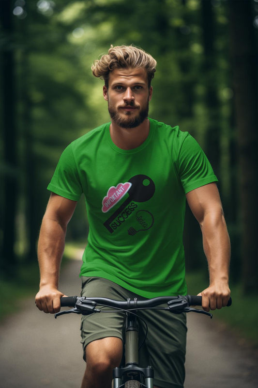 Men's Key to Success T-shirt Flag Green by ZealforTee