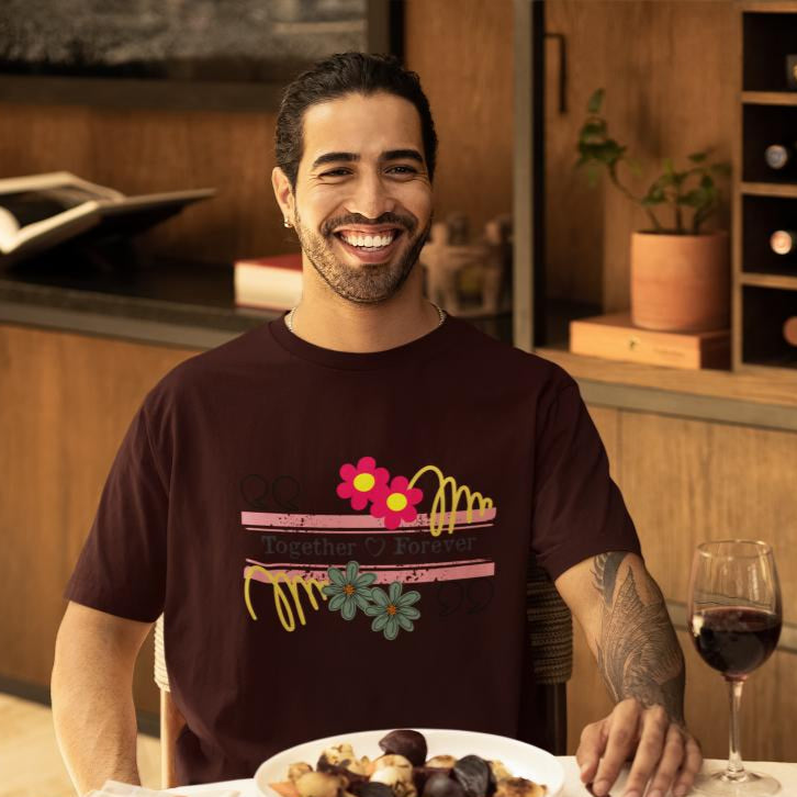 Men's In Partnership Together Oversized T shirt Navy Blue by ZealforTee