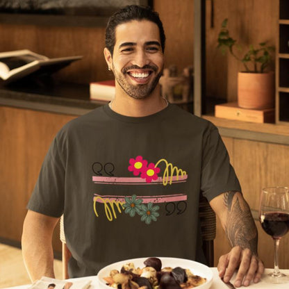 Men's In Partnership Together Oversized T shirt Navy Blue by ZealforTee