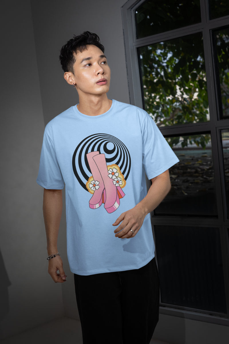 Men's Experimental Pattern Oversized T shirt