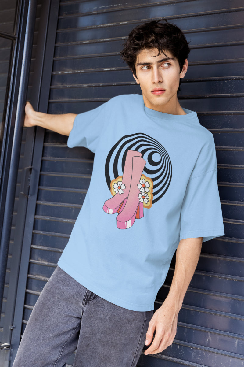 Men's Experimental Pattern Oversized T shirt
