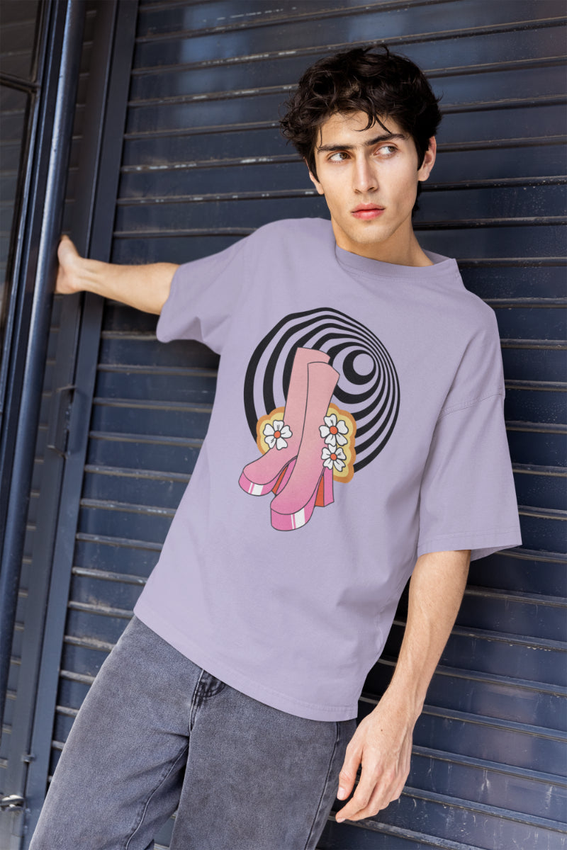 Men's Experimental Pattern Oversized T shirt