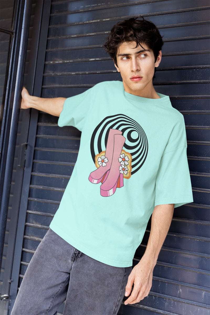 Men's Experimental Pattern Oversized T shirt