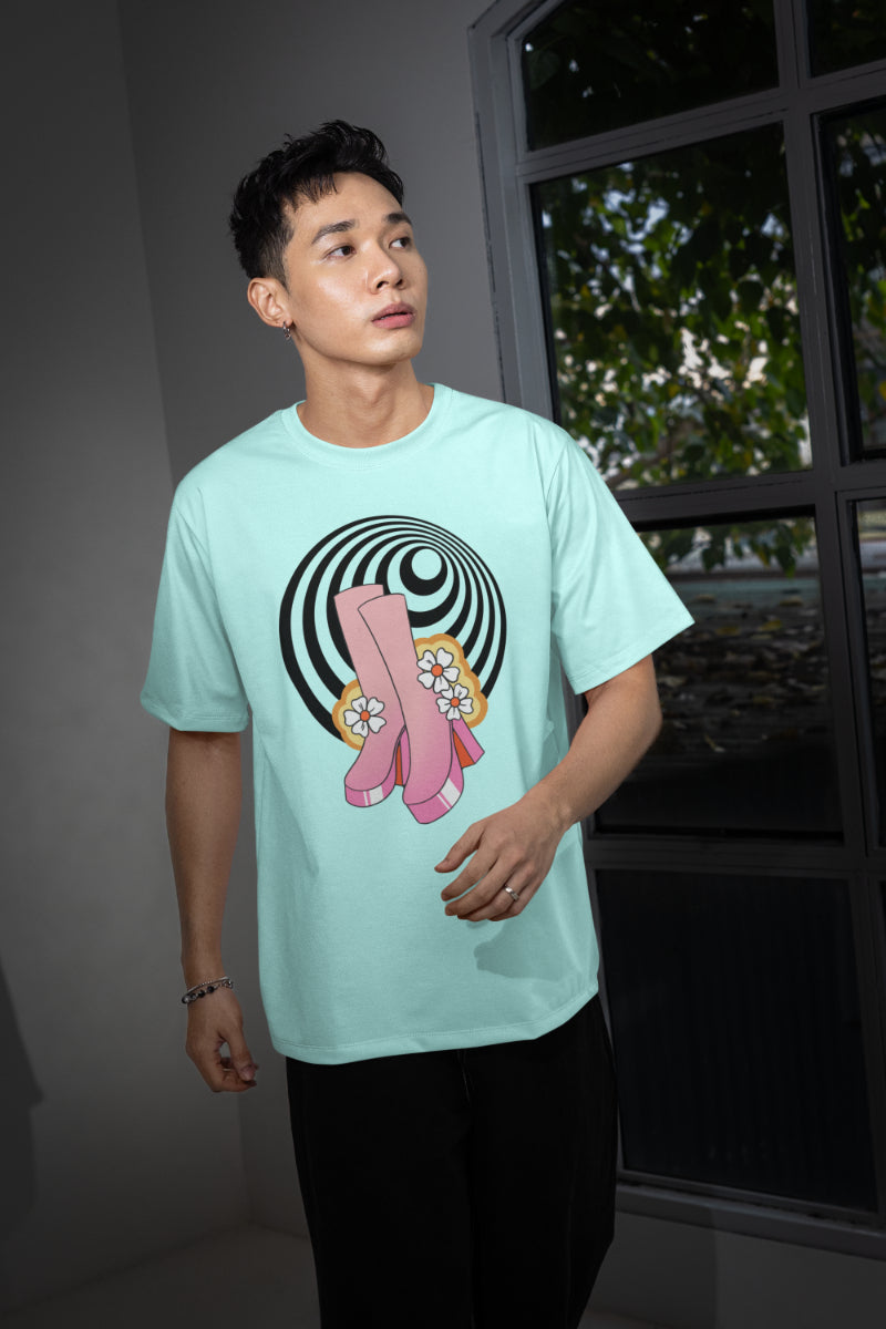 Men's Experimental Pattern Oversized T shirt