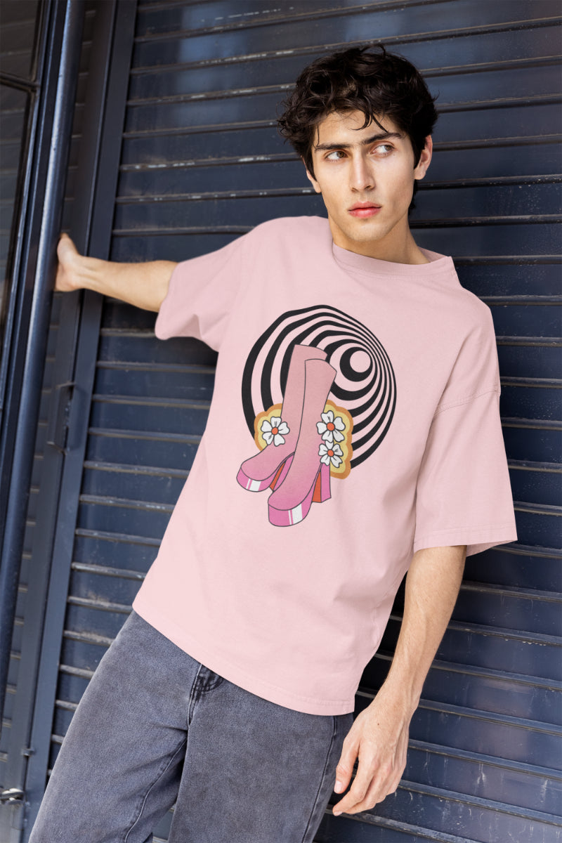 Men's Experimental Pattern Oversized T shirt