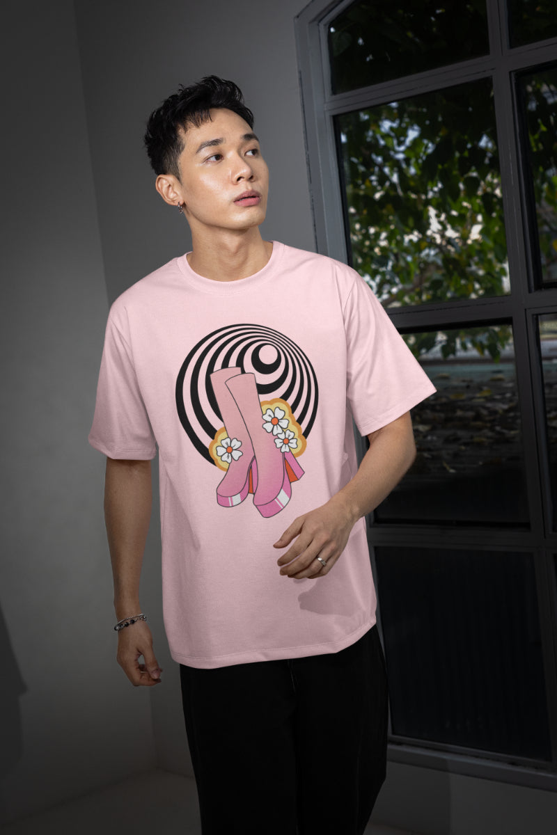 Men's Experimental Pattern Oversized T shirt