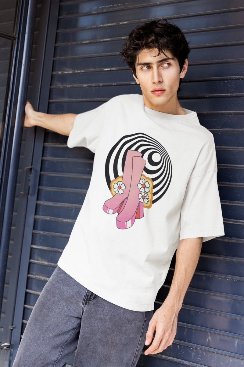 Men's Experimental Pattern Oversized T shirt