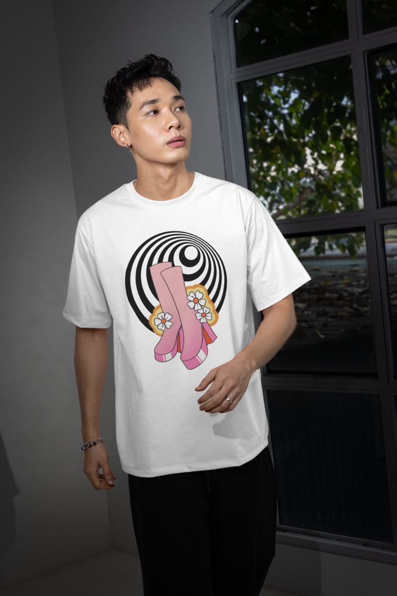Men's Experimental Pattern Oversized T shirt