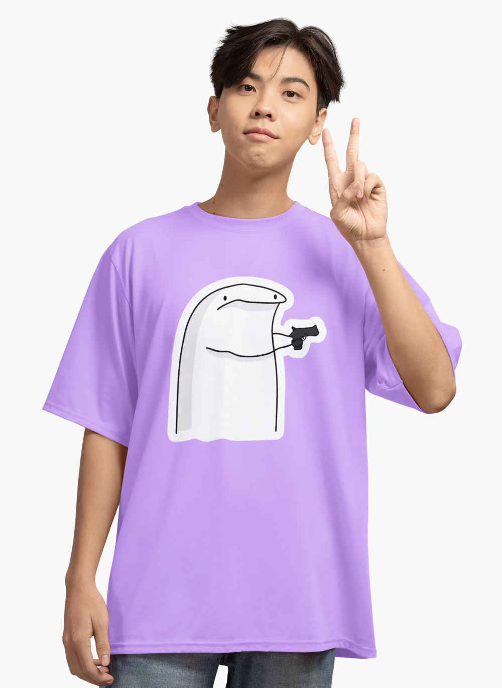 Men's Flork T-Shirt Pink by ZealforTee
