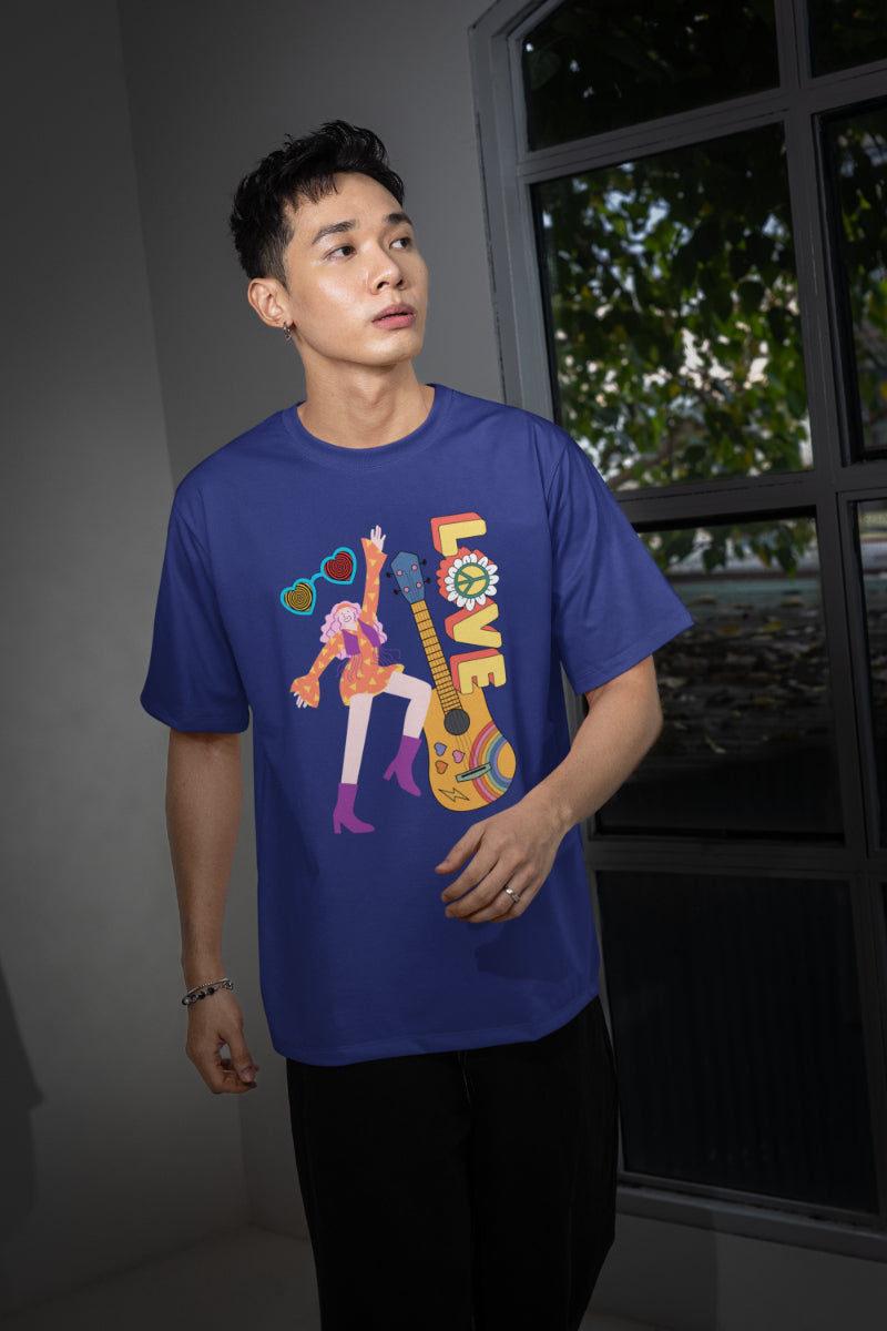 Men Guitar Lover Oversized T shirt