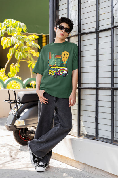 Men's Multicolored Imagination Oversized T shirt