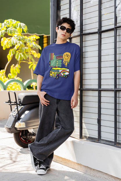 Men's Multicolored Imagination Oversized T shirt