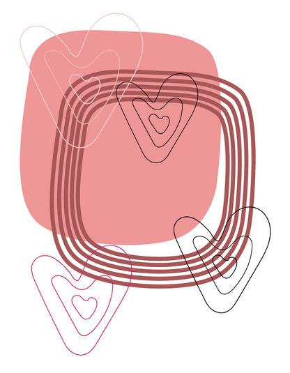 Women's Minimal Heart Art T-shirt Sky Blue by ZealforTee