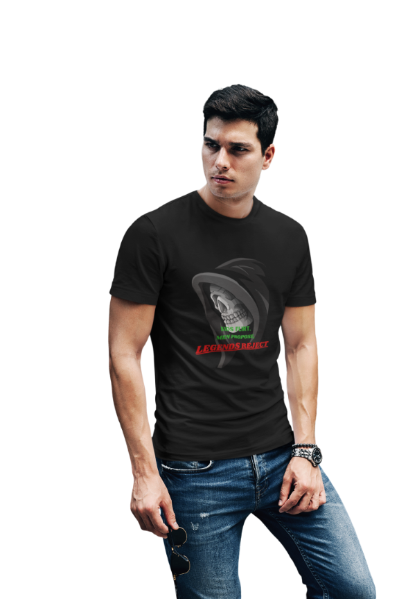 Men's Legends Reject Skull T-shirt SkyBlue by ZealforTee