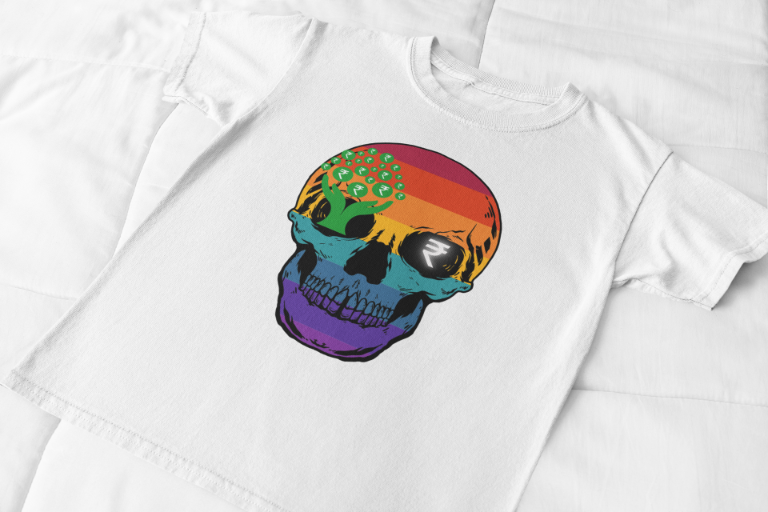 Men's Skull Money T-shirt White by ZealforTee